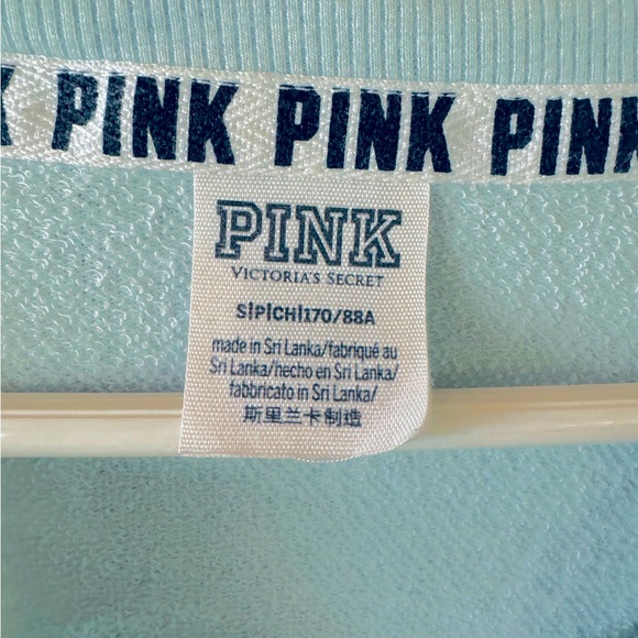 Victoria’s Secret PINK Lace Up Long Sleeve Varsity Top - Picture 3 of 3